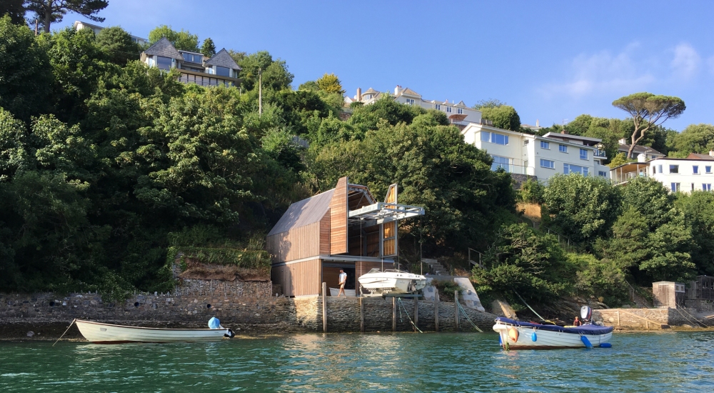 Newton Ferrers boathouse
