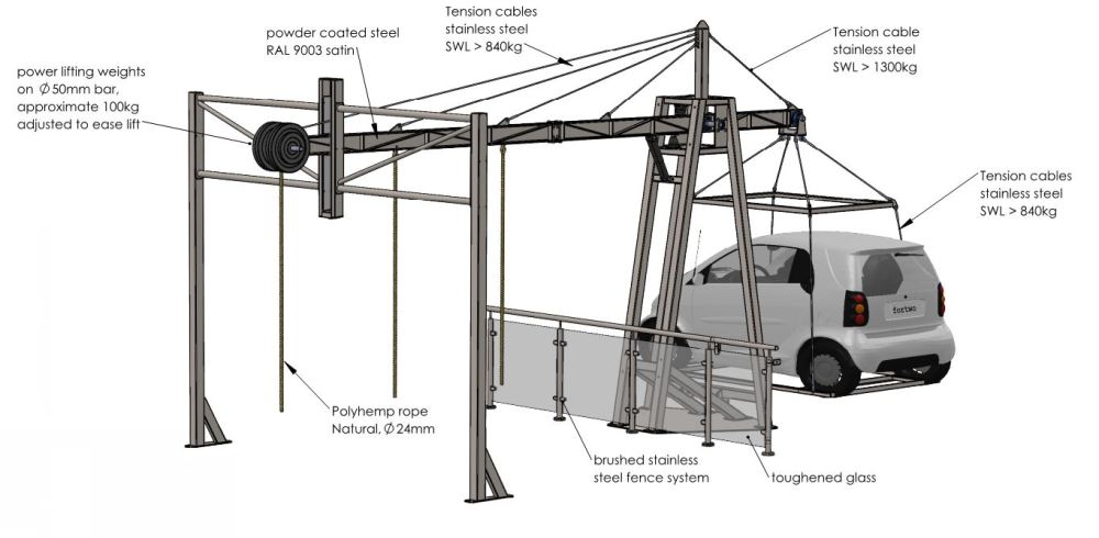 Lamda crane exhibit