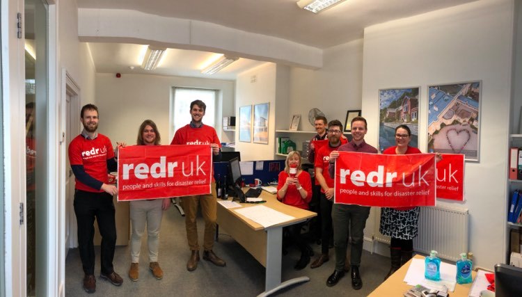 Staff at PCA Wear Red for RedR UK day